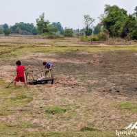 Kids trying to get this thing out of the mud