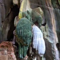 Inside the cave with amazing stalactites