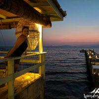 Perine with the sunset of Kep