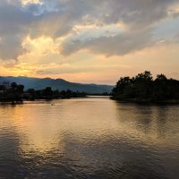 Kampot - Sunset on the river
