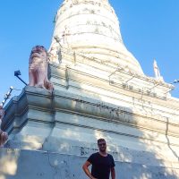 Little Silviu, big stupa