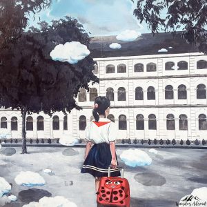 Mural school girl