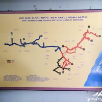 Map of the Vinh Moc tunnel