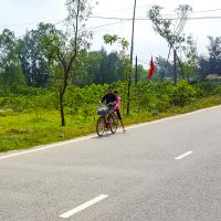 Kids on a bicycle