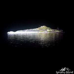 Inside the river cave on Tam Coc river