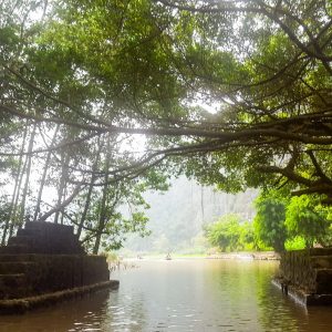 Floating on the river