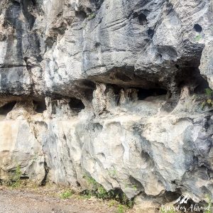 Limestone erosion in Tam Coc