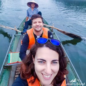 River selfie on Tam Coc river