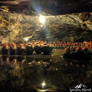 Hundreds of jars in a cave