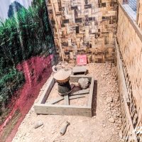 Example of a lao kitchen using bomb material