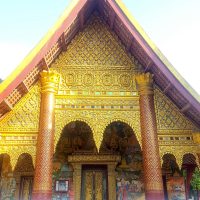 One of the many temples in town