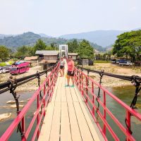 Perine on a moving bridge