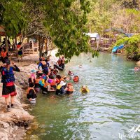 Korean tourists at the Blue lagoon