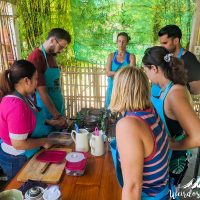 Making of the satay sauce