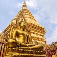 Buddha and stupa... shiny!