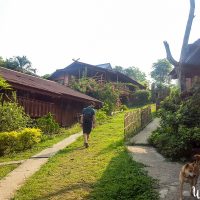 Walking in Pai village