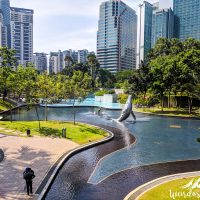 KLCC Park: the kids pool is in the back!