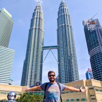 The Petronas Tower by day with SIlviu