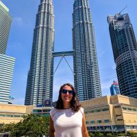 The Petronas Tower by day with Perine