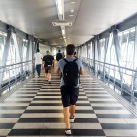 The Petronas group built walking bridges from KLCC to Bukit BIntang!