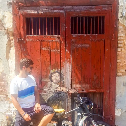 Boy on Motorcycle