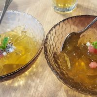 Chilled Lemongrass Jelly with Fruits