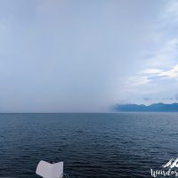Our first storm on the way, waiting over Koh Phangan