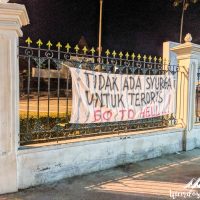 Manifestations against terrorist attacks... a few days after the awful attack in Surabaya, north of Java.