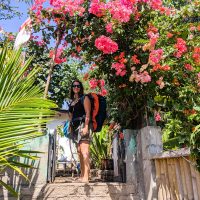 Arriving at our lovely guest-house