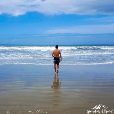 Silviu on the beach of Cananeia