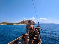 Silviu posing at our first diving site...