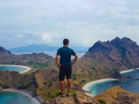 Silviu on top of the Padar Island, Komodo National Park