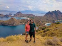 Posing on the top of Padar Island, Komodo National Park.