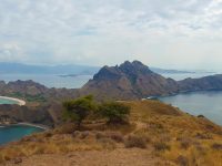 Panoramic view from the top of Padar Island, Komodo National Park