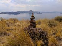 The trail is this way. Padar Island, Komodo National Park