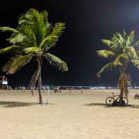 Active beach at night!