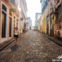 Wandering in the colorful streets before sunset