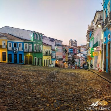 Pelourinho is the old historic center of Salvador.