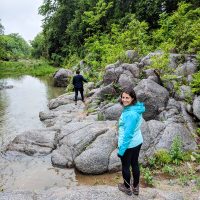 The river passing by the estancia